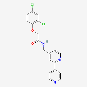 molecular formula C19H15Cl2N3O2 B2806427 N-([2,4'-联吡啶]-4-基甲基)-2-(2,4-二氯苯氧基)乙酰胺 CAS No. 2034579-27-4