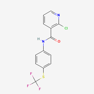 2-chloro-N-[4-(trifluoromethylsulfanyl)phenyl]pyridine-3-carboxamide