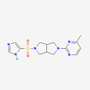5-(1H-Imidazol-5-ylsulfonyl)-2-(4-methylpyrimidin-2-yl)-1,3,3a,4,6,6a-hexahydropyrrolo[3,4-c]pyrrole