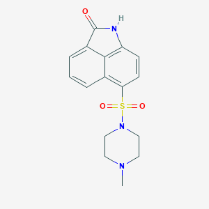 molecular formula C16H17N3O3S B280644 6-[(4-methyl-1-piperazinyl)sulfonyl]benzo[cd]indol-2(1H)-one 