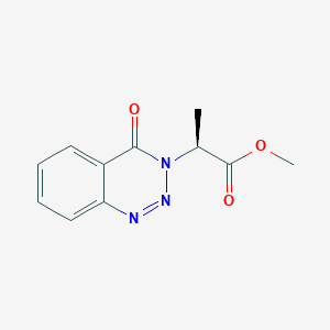 molecular formula C11H11N3O3 B2806445 methyl (2S)-2-(4-oxo-1,2,3-benzotriazin-3(4H)-yl)propanoate CAS No. 646524-72-3