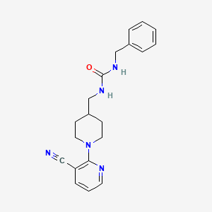 1-Benzyl-3-((1-(3-cyanopyridin-2-yl)piperidin-4-yl)methyl)urea