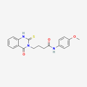 N-(4-methoxyphenyl)-4-(4-oxo-2-thioxo-1,2-dihydroquinazolin-3(4H)-yl)butanamide