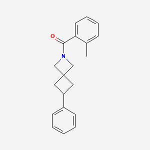 (2-Methylphenyl)-(6-phenyl-2-azaspiro[3.3]heptan-2-yl)methanone