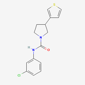N-(3-chlorophenyl)-3-(thiophen-3-yl)pyrrolidine-1-carboxamide