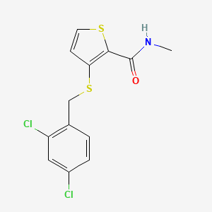 3-[(2,4-dichlorobenzyl)sulfanyl]-N-methyl-2-thiophenecarboxamide