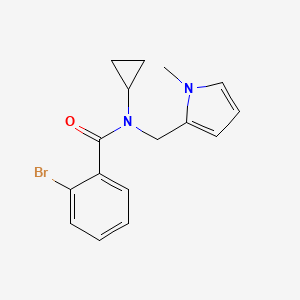 2-bromo-N-cyclopropyl-N-((1-methyl-1H-pyrrol-2-yl)methyl)benzamide