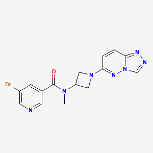 N-(1-([1,2,4]triazolo[4,3-b]pyridazin-6-yl)azetidin-3-yl)-5-bromo-N-methylnicotinamide