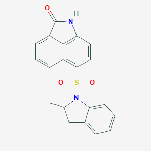 molecular formula C20H16N2O3S B280651 6-[(2-methyl-2,3-dihydro-1H-indol-1-yl)sulfonyl]benzo[cd]indol-2(1H)-one 