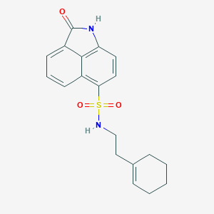 N-[2-(1-cyclohexen-1-yl)ethyl]-2-oxo-1,2-dihydrobenzo[cd]indole-6-sulfonamide