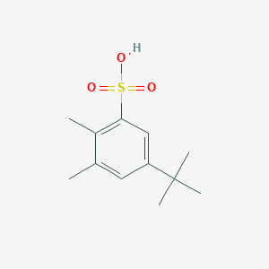 molecular formula C12H18O3S B280657 5-Tert-butyl-2,3-dimethylbenzenesulfonic acid 