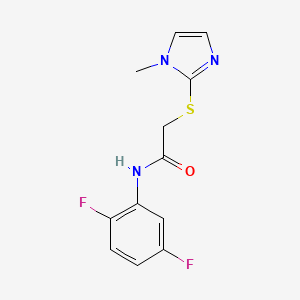 N-(2,5-difluorophenyl)-2-[(1-methyl-1H-imidazol-2-yl)sulfanyl]acetamide