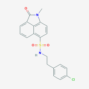 N-[2-(4-chlorophenyl)ethyl]-1-methyl-2-oxo-1,2-dihydrobenzo[cd]indole-6-sulfonamide