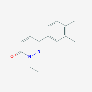 molecular formula C14H16N2O B2806596 6-(3,4-Dimethylphenyl)-2-ethylpyridazin-3-one CAS No. 922952-86-1