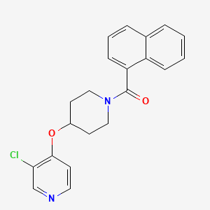 molecular formula C21H19ClN2O2 B2806599 (4-((3-Chloropyridin-4-yl)oxy)piperidin-1-yl)(naphthalen-1-yl)methanone CAS No. 2034430-82-3