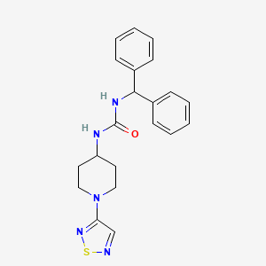 1-(Diphenylmethyl)-3-[1-(1,2,5-thiadiazol-3-yl)piperidin-4-yl]urea