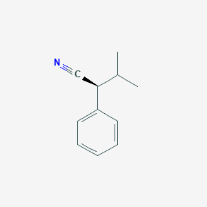 (2S)-3-methyl-2-phenylbutanenitrile