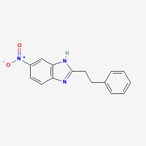 molecular formula C15H13N3O2 B2806638 6-硝基-2-(2-苯乙基)-1H-苯并咪唑 CAS No. 330592-97-7