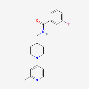 3-fluoro-N-((1-(2-methylpyridin-4-yl)piperidin-4-yl)methyl)benzamide