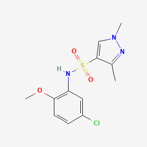 N-(5-chloro-2-methoxyphenyl)-1,3-dimethyl-1H-pyrazole-4-sulfonamide