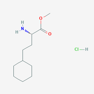 Methyl (2S)-2-amino-4-cyclohexylbutanoate;hydrochloride