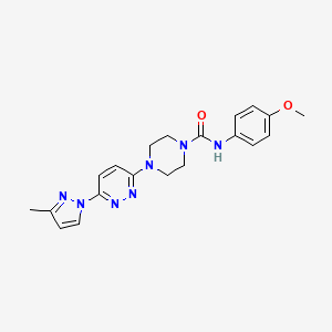 N-(4-methoxyphenyl)-4-(6-(3-methyl-1H-pyrazol-1-yl)pyridazin-3-yl)piperazine-1-carboxamide