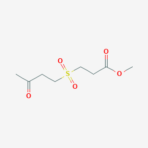molecular formula C8H14O5S B2806665 Methyl 3-((3-oxobutyl)sulfonyl)propanoate CAS No. 502635-00-9