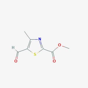 molecular formula C7H7NO3S B2806677 Methyl 5-formyl-4-methyl-1,3-thiazole-2-carboxylate CAS No. 2361643-83-4