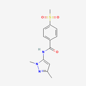 N-(1,3-dimethyl-1H-pyrazol-5-yl)-4-methanesulfonylbenzamide