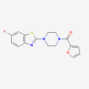 (4-(6-Fluorobenzo[d]thiazol-2-yl)piperazin-1-yl)(furan-2-yl)methanone
