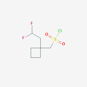[1-(2,2-Difluoroethyl)cyclobutyl]methanesulfonyl chloride