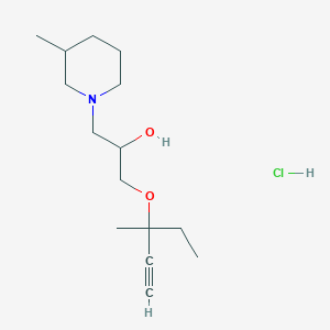 1-((3-Methylpent-1-yn-3-yl)oxy)-3-(3-methylpiperidin-1-yl)propan-2-ol hydrochloride