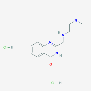 2-({[2-(Dimethylamino)ethyl]amino}methyl)-3,4-dihydroquinazolin-4-one dihydrochloride