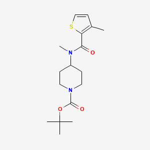 B2806711 tert-Butyl 4-(N,3-dimethylthiophene-2-carboxamido)piperidine-1-carboxylate CAS No. 1289386-96-4