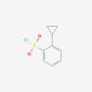 molecular formula C9H9ClO2S B2806722 2-Cyclopropylbenzenesulfonyl chloride CAS No. 1772586-39-6