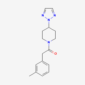 1-(4-(2H-1,2,3-triazol-2-yl)piperidin-1-yl)-2-(m-tolyl)ethanone