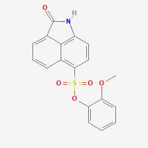 molecular formula C18H13NO5S B280675 2-Methoxyphenyl 2-oxo-1,2-dihydrobenzo[cd]indole-6-sulfonate 