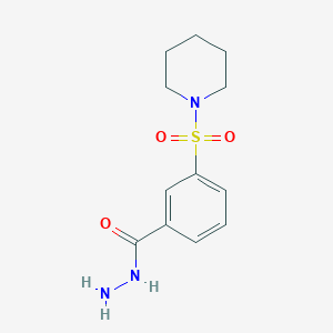 molecular formula C12H17N3O3S B2806754 3-(Piperidine-1-sulfonyl)benzohydrazide CAS No. 328028-20-2