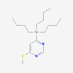 4-Methylsulfanyl-6-tributylstannanyl-pyrimidine