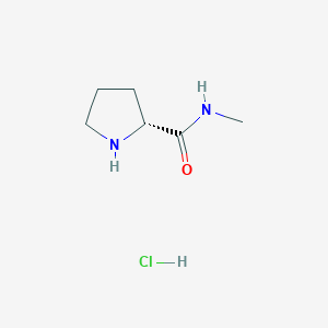 molecular formula C6H13ClN2O B2806779 (R)-N-Methylpyrrolidine-2-carboxamide CAS No. 1986576-34-4; 66877-05-2