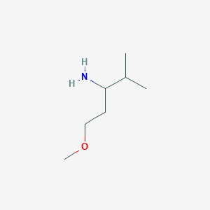 molecular formula C7H17NO B2806801 1-Methoxy-4-methylpentan-3-amine CAS No. 1251028-20-2