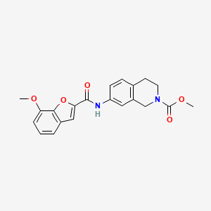 methyl 7-(7-methoxybenzofuran-2-carboxamido)-3,4-dihydroisoquinoline-2(1H)-carboxylate