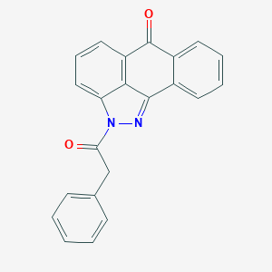 molecular formula C22H14N2O2 B280683 2-(phenylacetyl)dibenzo[cd,g]indazol-6(2H)-one 