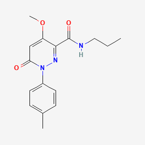 4-methoxy-1-(4-methylphenyl)-6-oxo-N-propylpyridazine-3-carboxamide