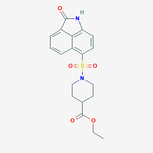 Ethyl 1-[(2-oxo-1,2-dihydrobenzo[cd]indol-6-yl)sulfonyl]-4-piperidinecarboxylate