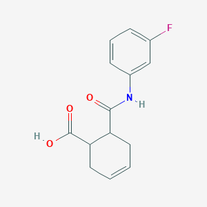 6-[(3-Fluorophenyl)carbamoyl]cyclohex-3-ene-1-carboxylic acid
