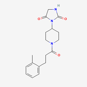3-(1-(3-(o-Tolyl)propanoyl)piperidin-4-yl)imidazolidine-2,4-dione