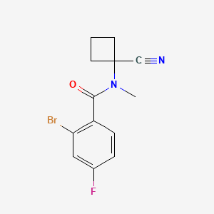 2-bromo-N-(1-cyanocyclobutyl)-4-fluoro-N-methylbenzamide