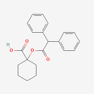 1-[(2,2-Diphenylacetyl)oxy]cyclohexane-1-carboxylic acid