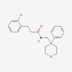 molecular formula C21H24BrNO2 B2806925 3-(2-bromophenyl)-N-((4-phenyltetrahydro-2H-pyran-4-yl)methyl)propanamide CAS No. 1796960-10-5